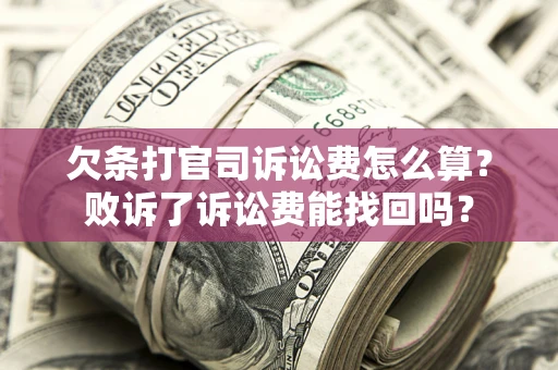 北京欠条打官司诉讼费怎么算？败诉了诉讼费能找回吗？