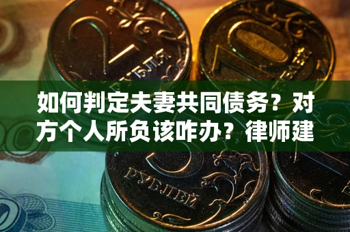 北京如何判定夫妻共同债务？对方个人所负该咋办？律师建议