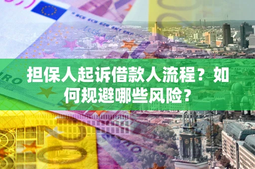 北京担保人起诉借款人流程？如何规避哪些风险？