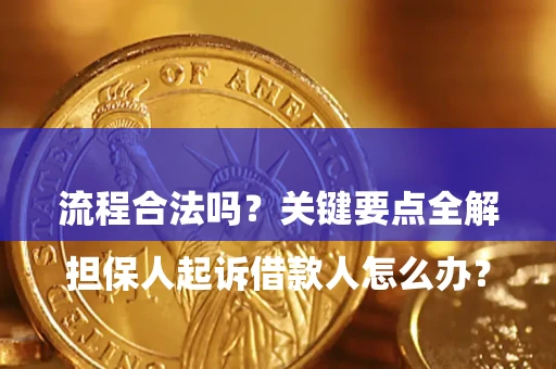北京

担保人起诉借款人怎么办？流程合法吗？关键要点全解析