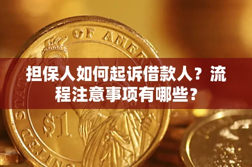 北京担保人如何起诉借款人？流程注意事项有哪些？